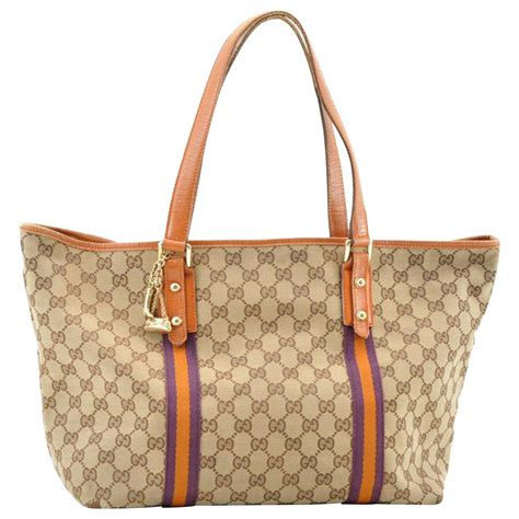 gucci sherry line tote|Gucci sherry stripes.